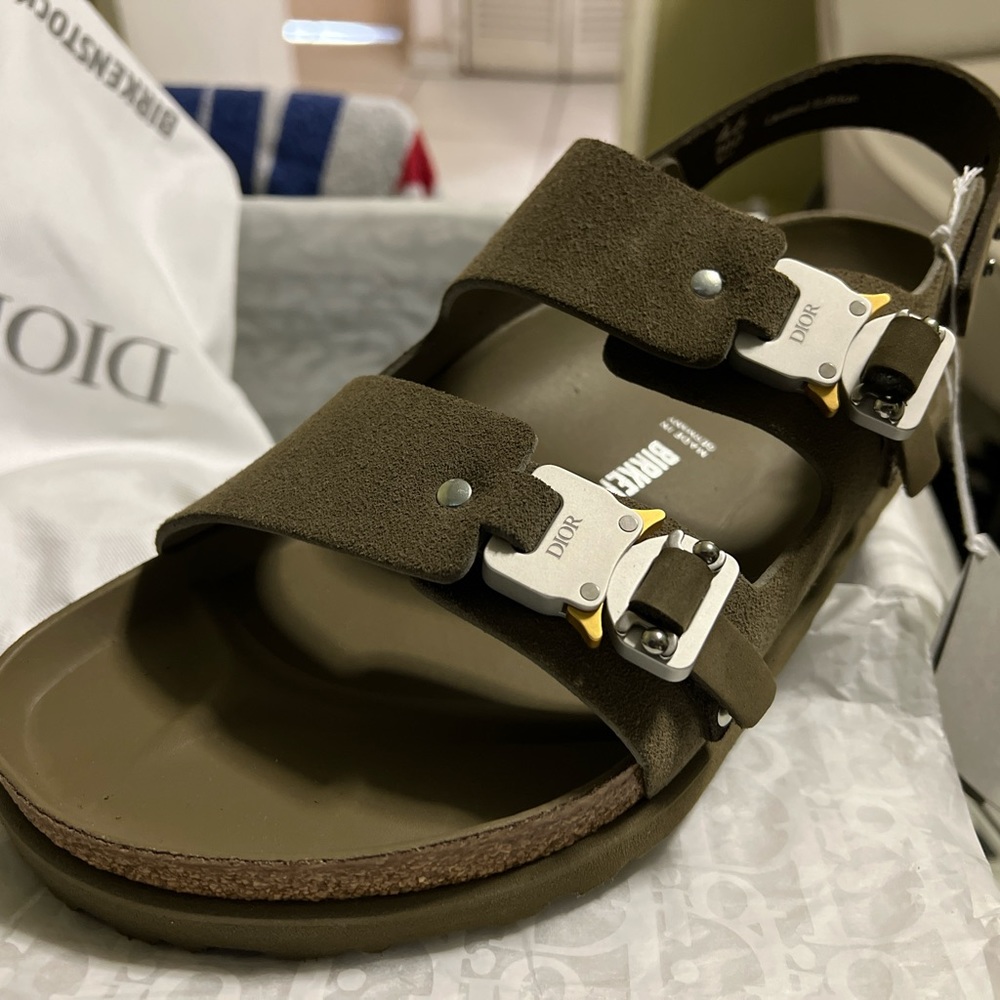 DIOR BY BIRKENSTOCK MILANO SANDAL - BROWN
SIZE 46